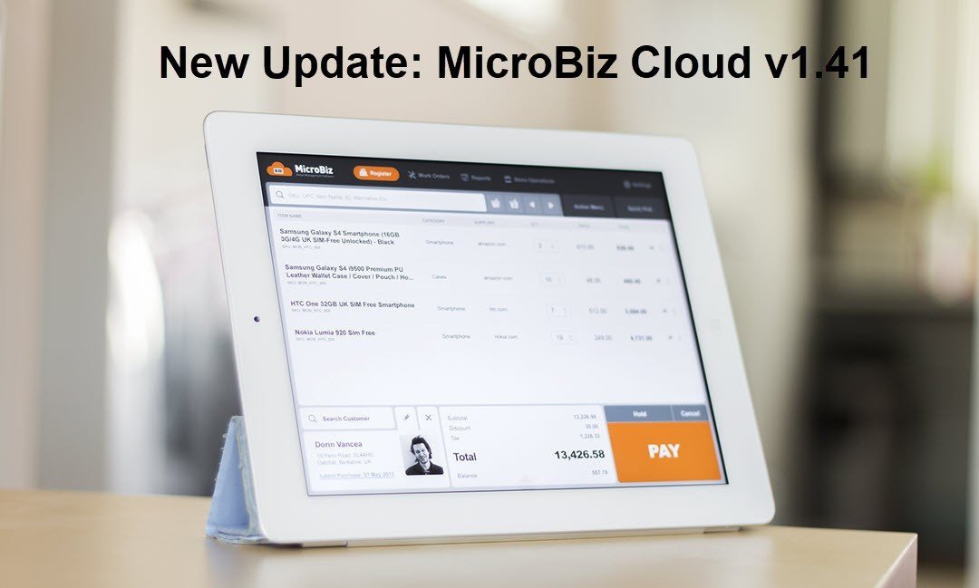 August 2016 – Overview of New Features Available in MicroBiz Cloud 1.41