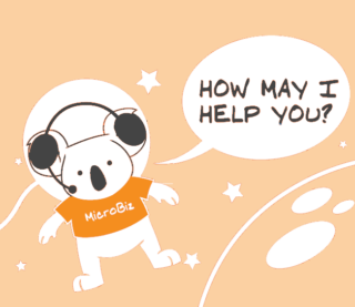 microbiz_koala light orange support on orange