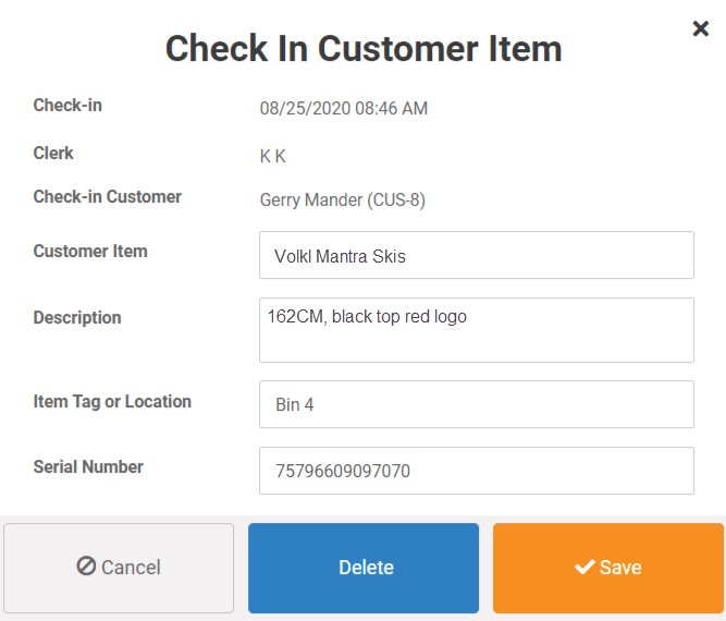 Ski check in customer item Front-Register-MicroBiz (2)
