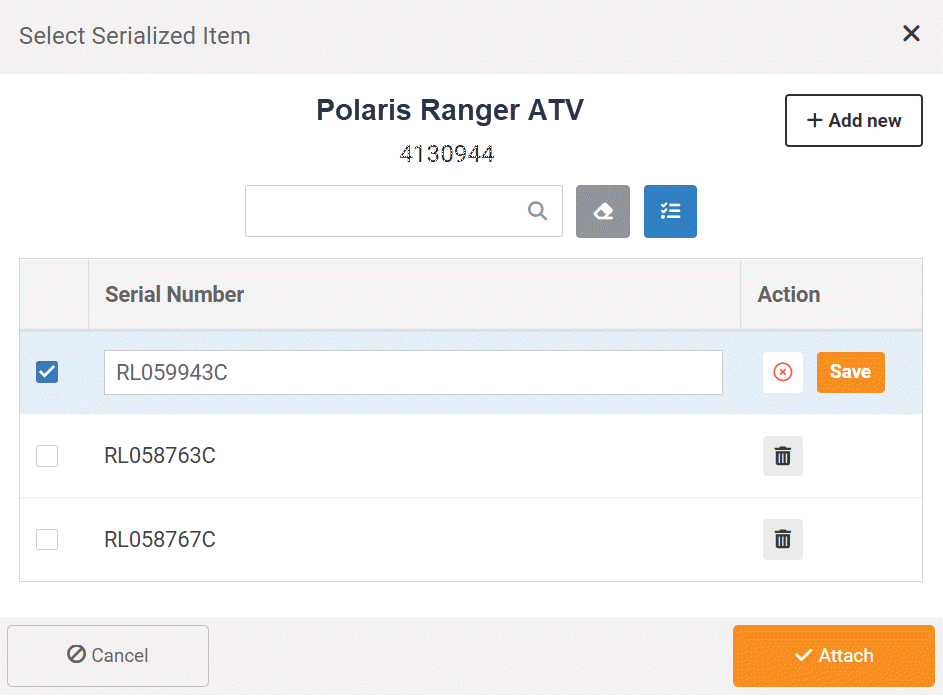 Serial Number Front Register _ MicroBiz ATV